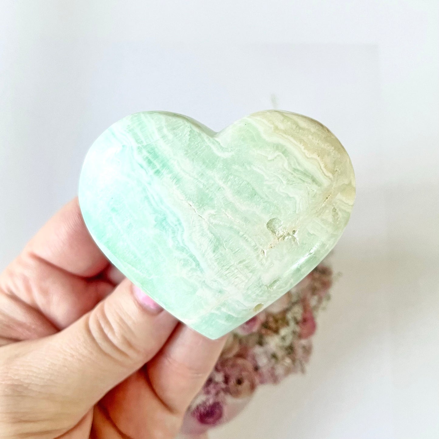 Caribbean Calcite Heart 2