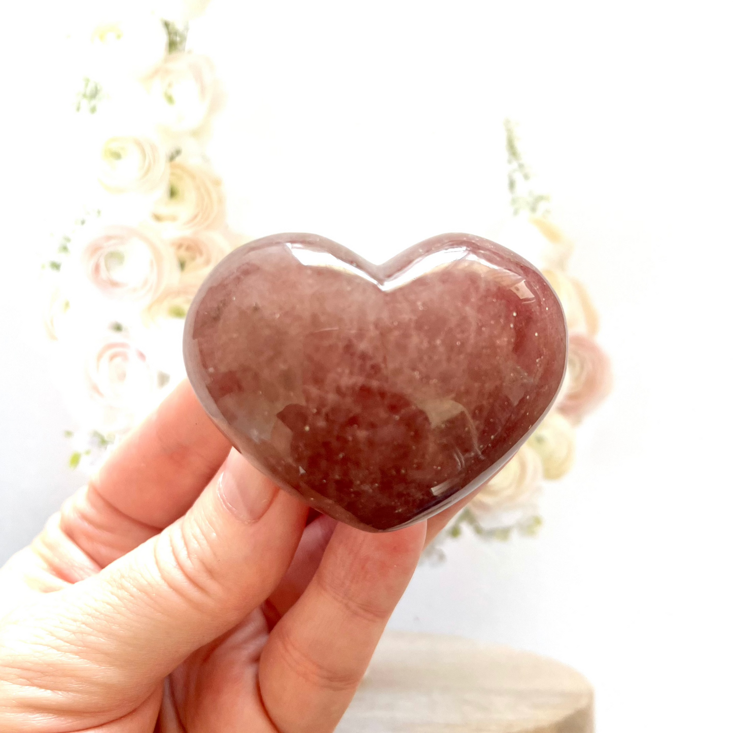 Tanzberry Quartz heart