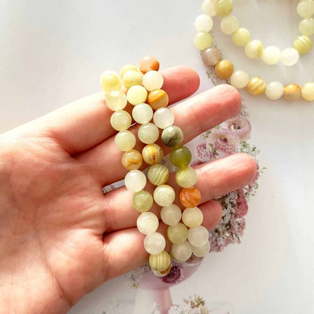 Jade crystal bracelet 8mm