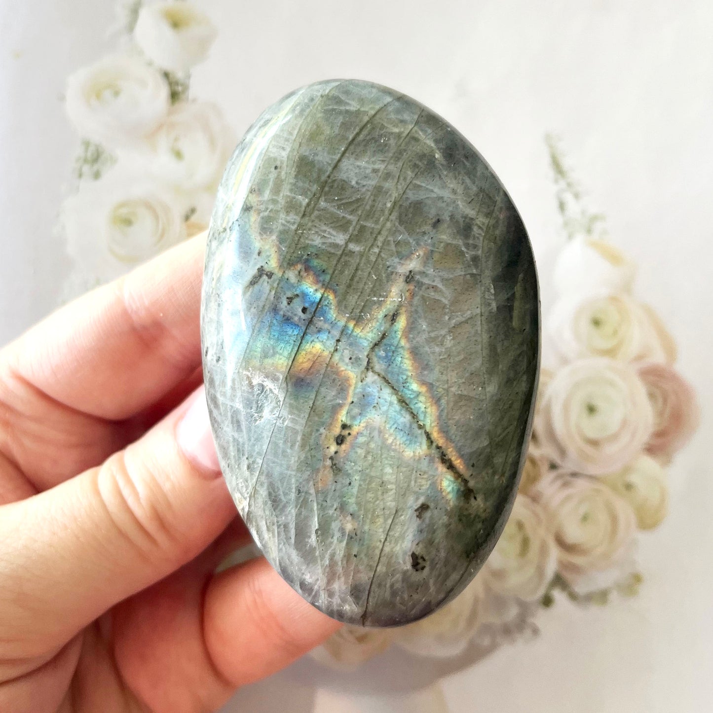 Labradorite Palm Stone 1