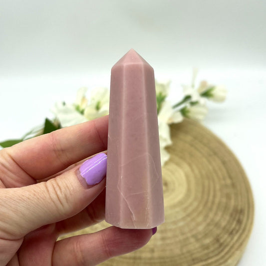 Pink Opal crystal point