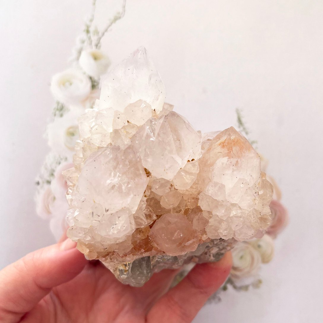 Spirit quartz cactus quartz cluster