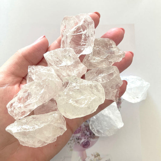 clear quartz rough stone