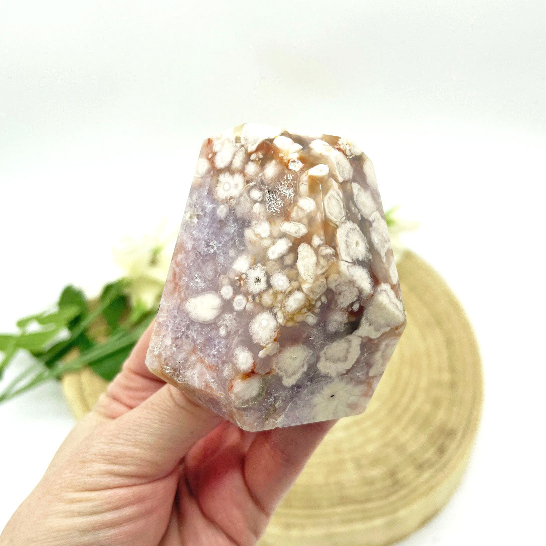 Druzy pink amethyst freeform