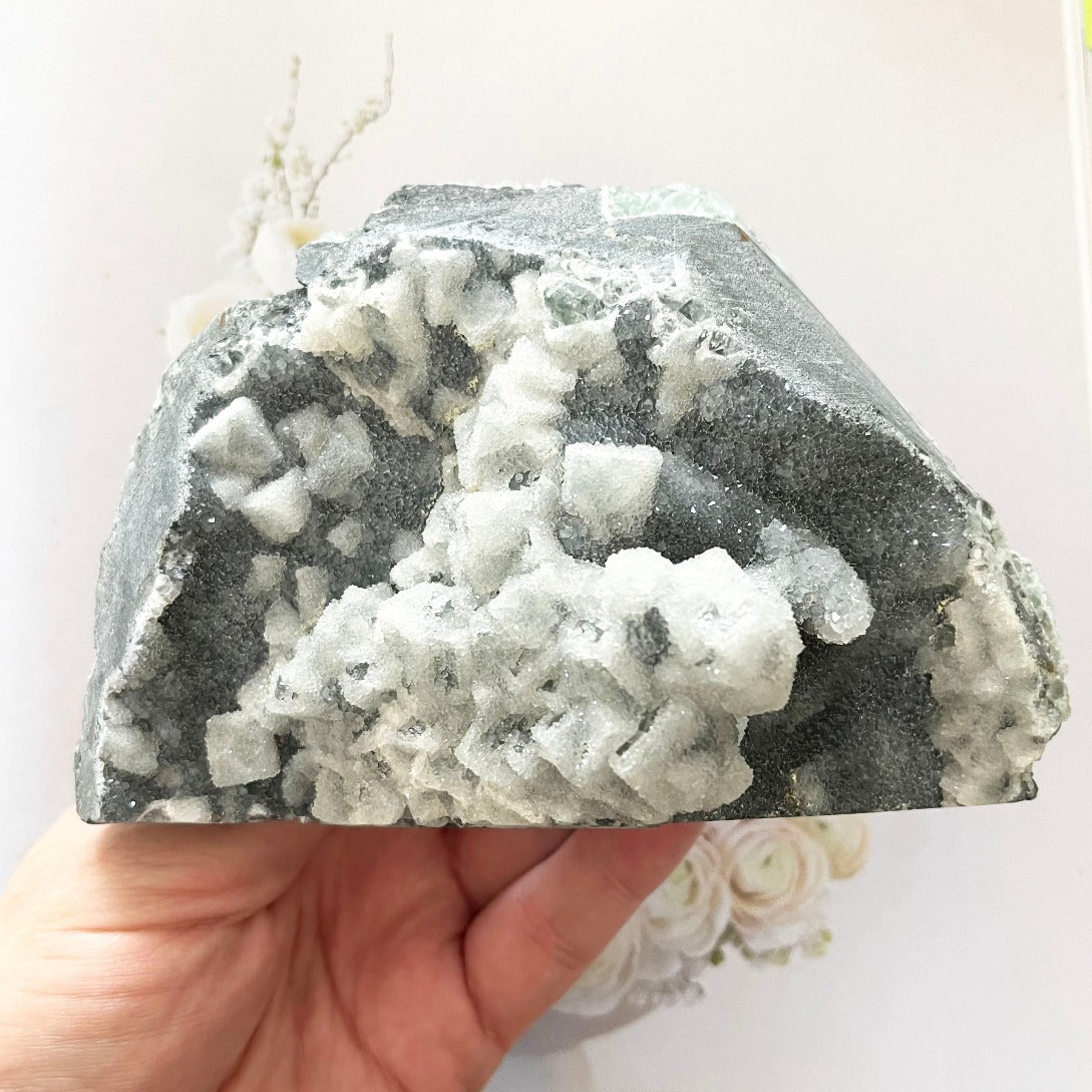 sugar fluorite cluster