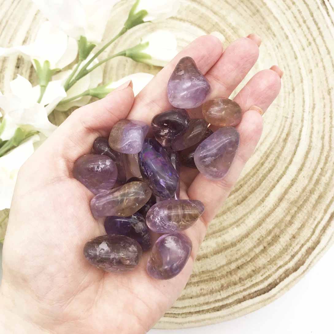 Ametrine tumble stones Australia. Someday Dream Co
