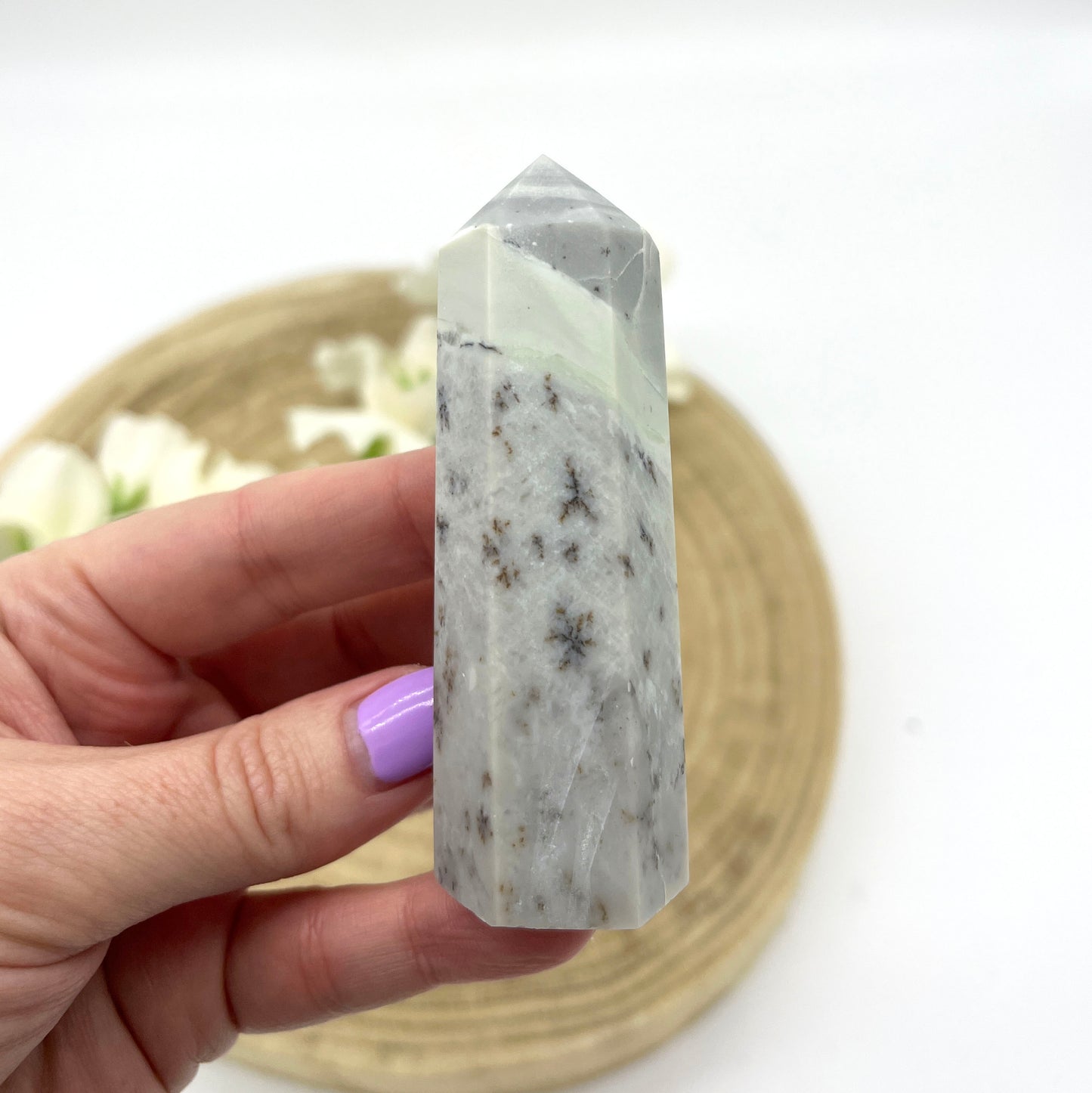 dendritic jasper crystal tower