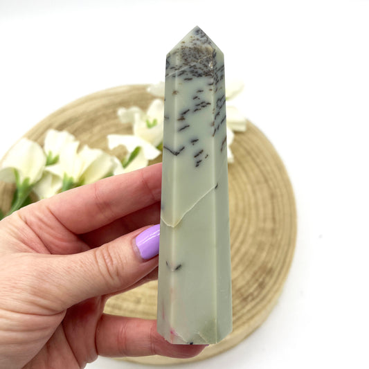 Dendritic jasper crystal tower Australia