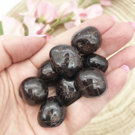 High quality Garnet Tumbled Stones gemstones. Someday Dream Co.