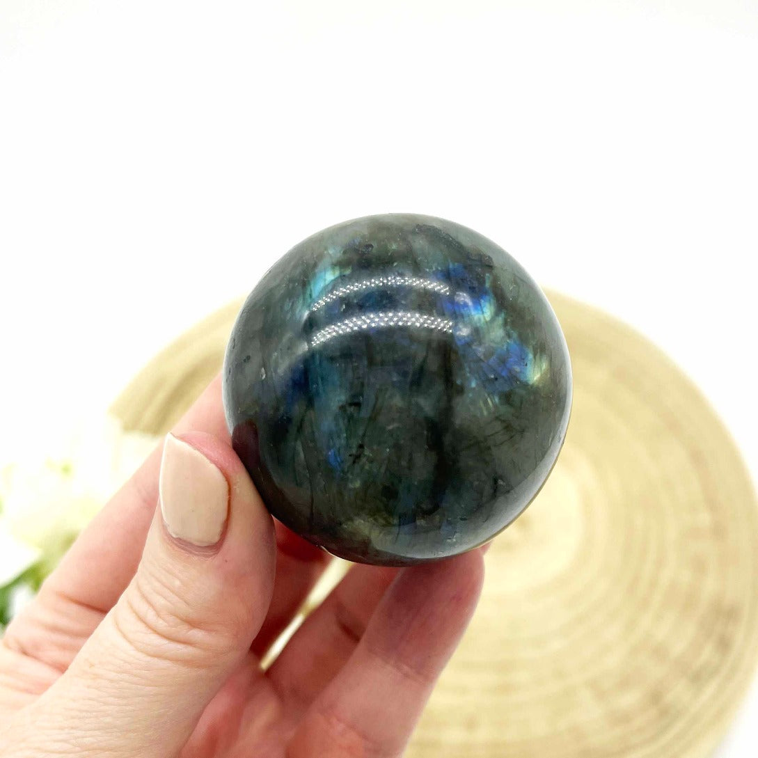 Labradorite sphere polished stone. Someday Dream Co