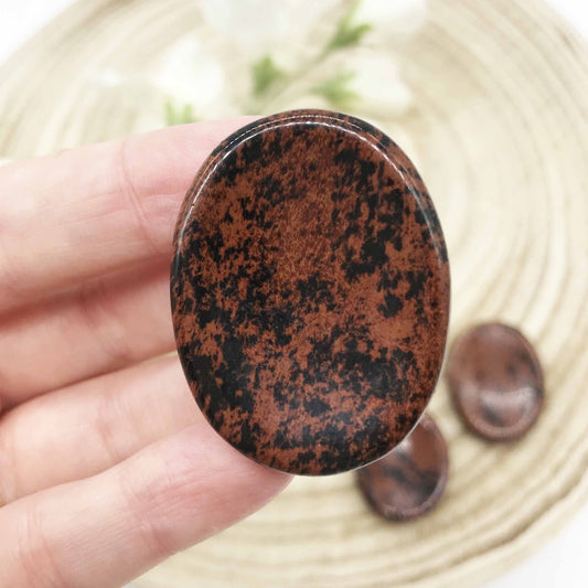 Mahogany Obsidian worry stone Australia. Someday Dream Co.