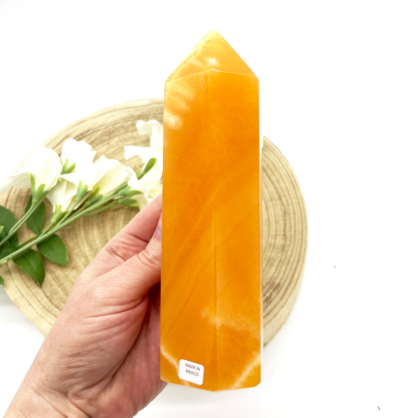 orange calcite crystal generator