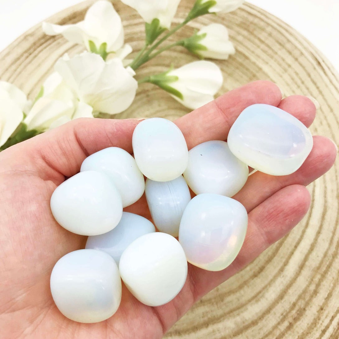 Opalite Tumbled Stone Opalite glass