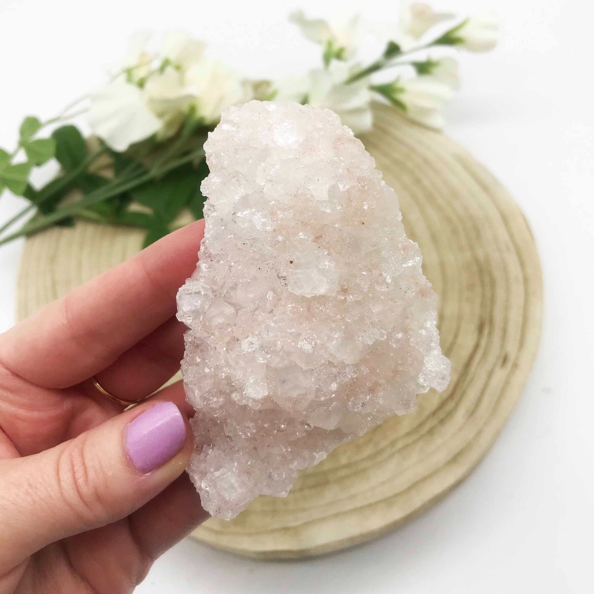 double sided pink apophyllite