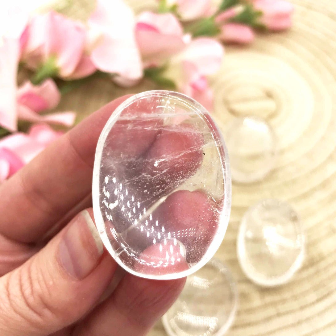Quartz worry stone crystal Australia. Someday Dream Co.