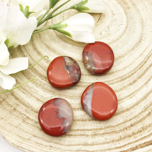 Red Jasper Flat Stone or worry stone Australia. Someday Dream Co.