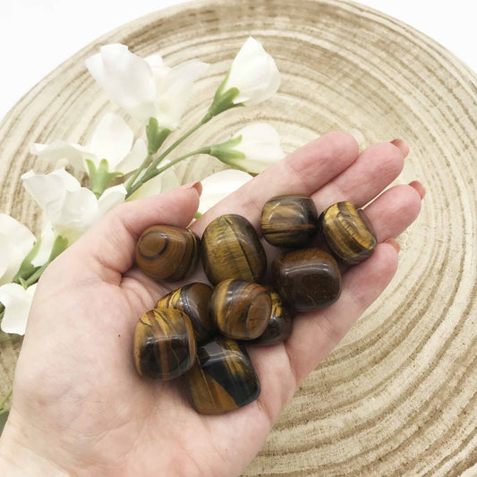 Tigers Eye Tumbled Stones