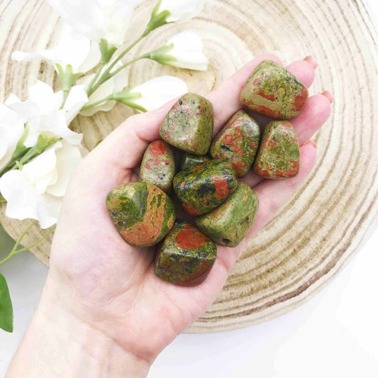 unakite tumbled stone Australia