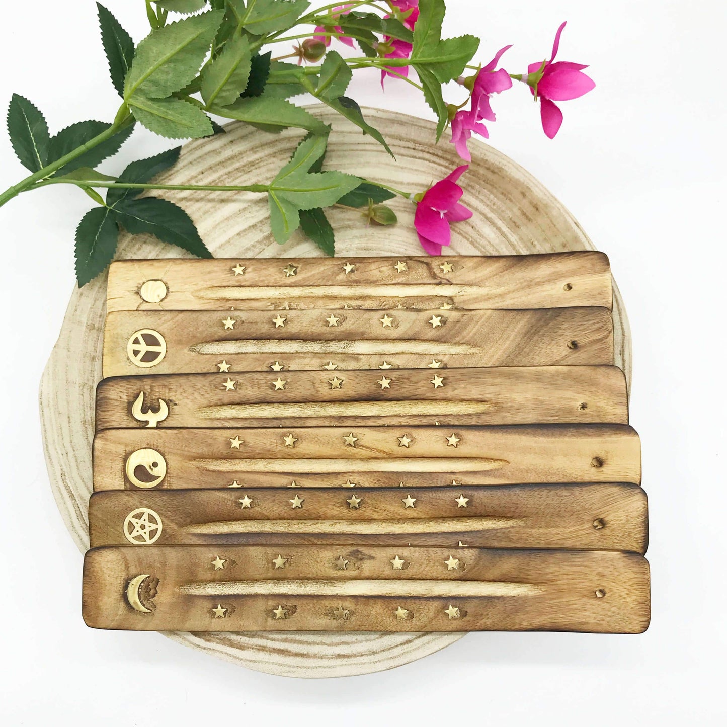Wooden incense holder