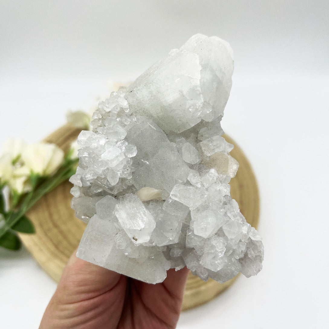 Apophyllite crystal cluster Australia. Zeolites. Someday Dream Co.