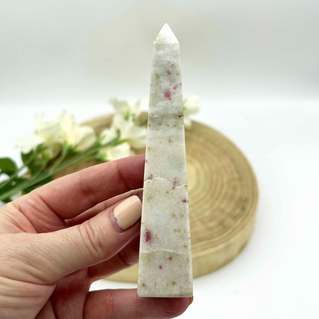 Cinnabar obelisk crystal generator Australia. Someday Dream Co