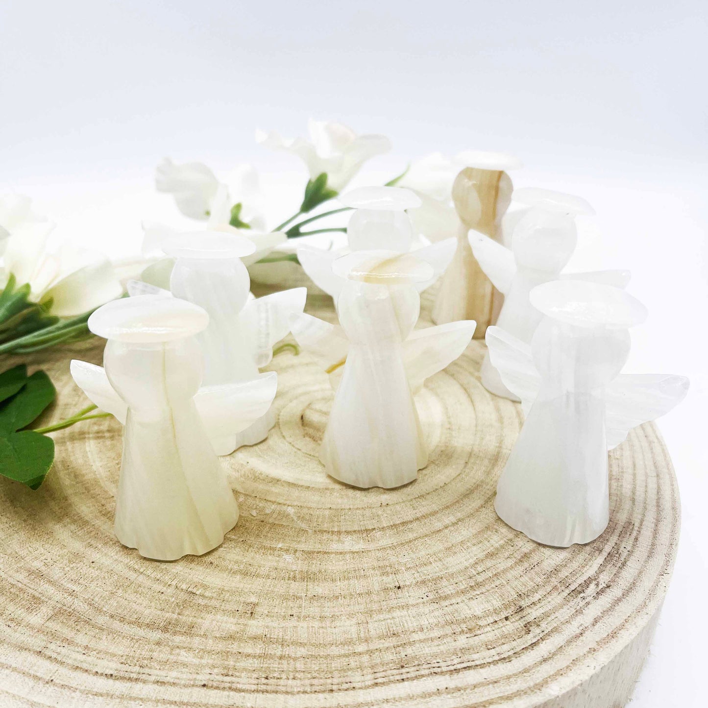 onyx angel polished stone