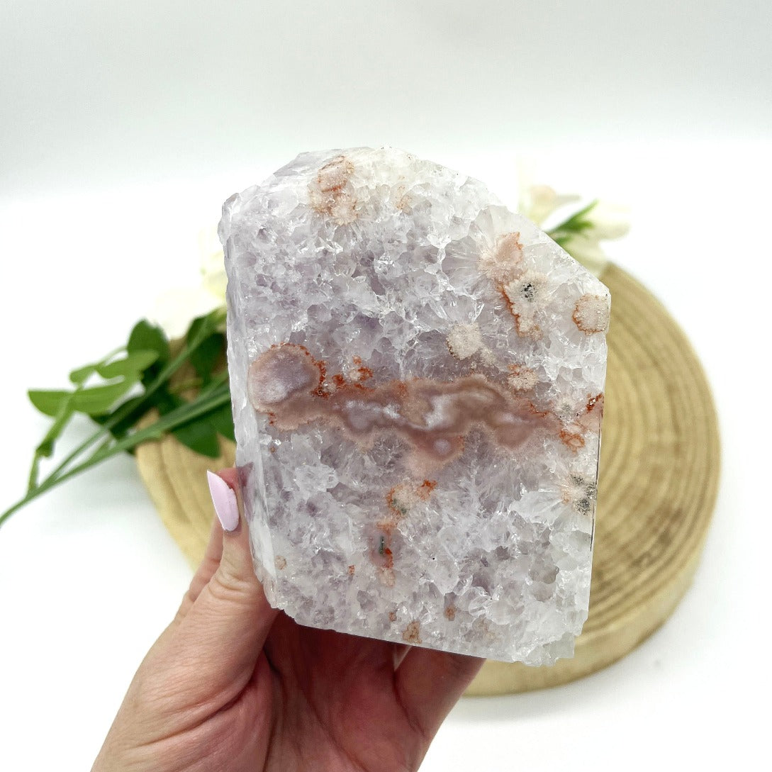 Pink Amethyst freeform crystal. Someday Dream Co