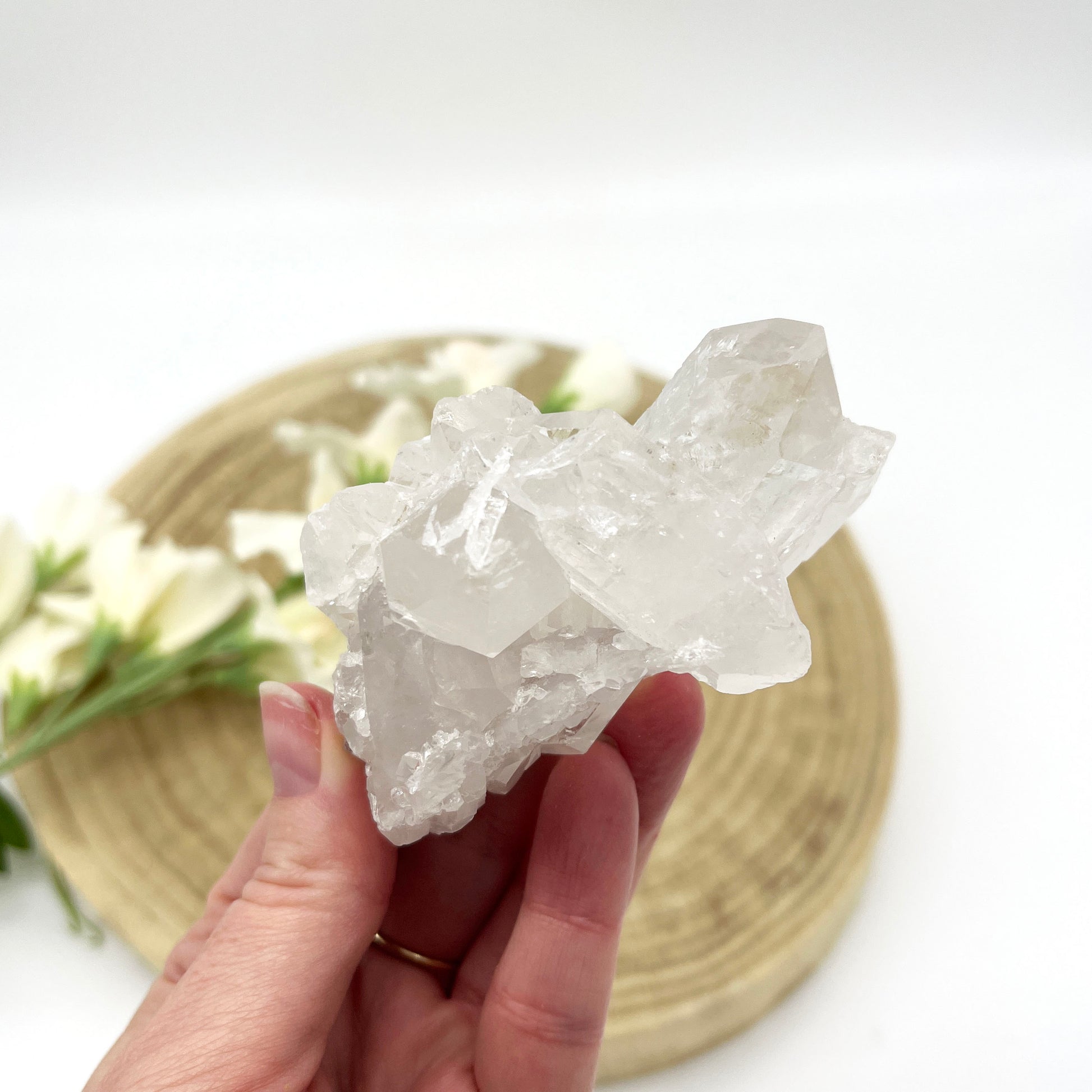 clear quartz crystal cluster Australia