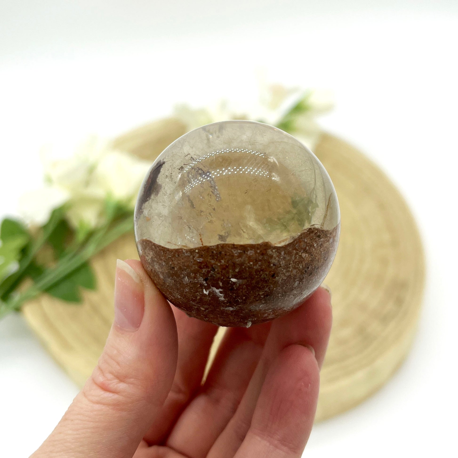 Golden Rutile sphere. Someday Dream Co Crystals