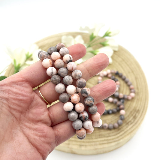 Zebra Jasper crystal jewellery bracelet