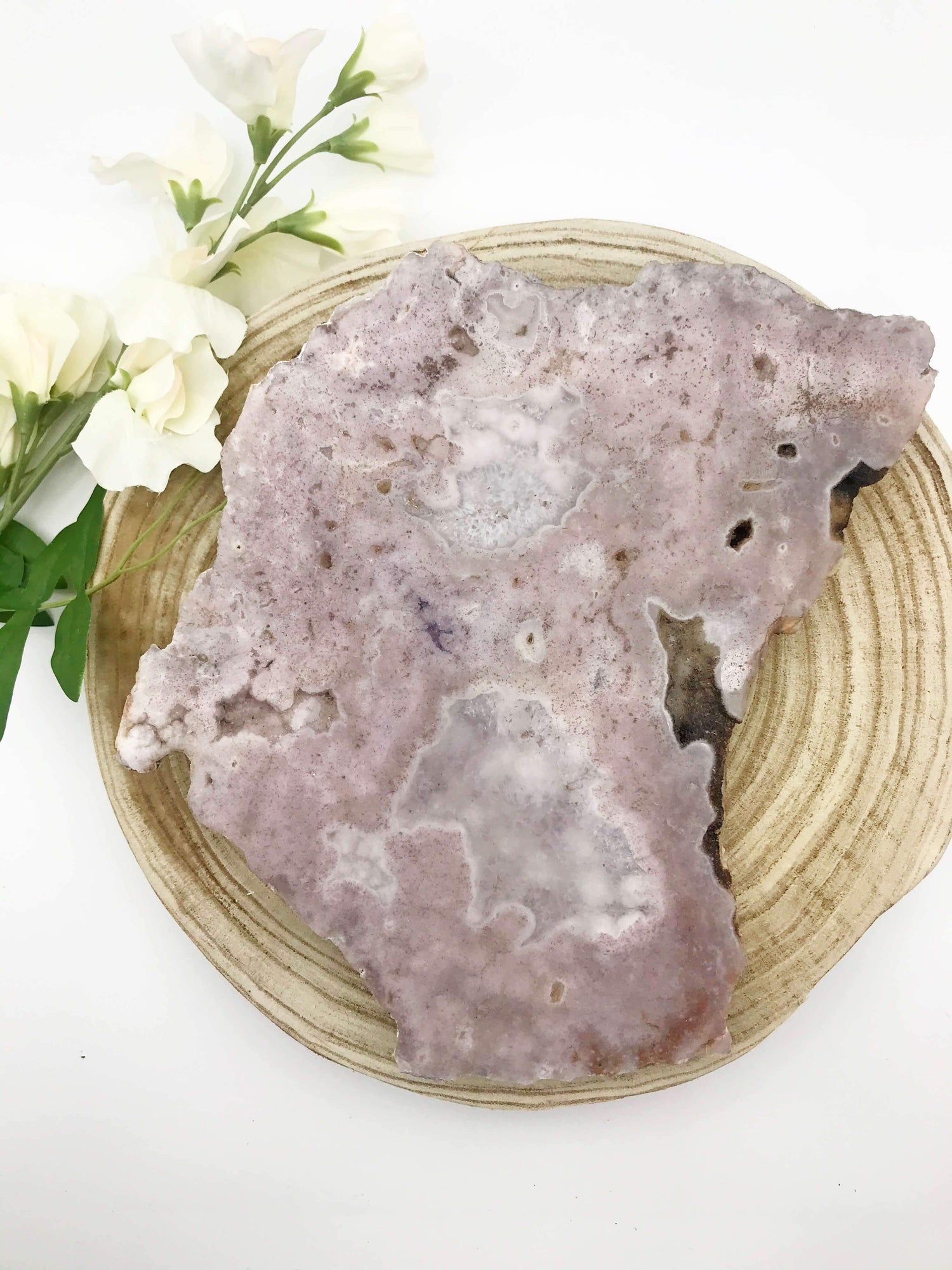 Pink Amethyst Slab Australia. Pink Amethyst geode. natural polished stone. Crystal shop Australia