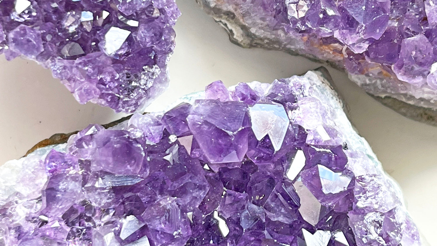 Amethyst clusters at Someday Dream Co Crystals