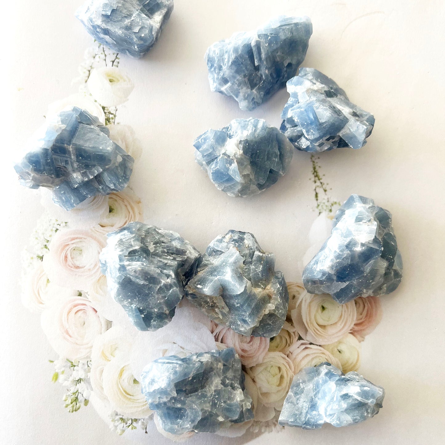 Blue Calcite Raw