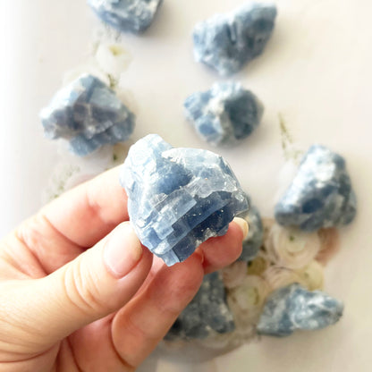 Blue Calcite Raw