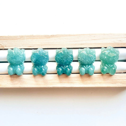 Hello Kitty jade pendant