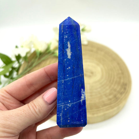 Lapis lazuli crystal tower