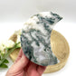 Moss Agate moon with stand