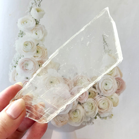 Pink Selenite Slab 1