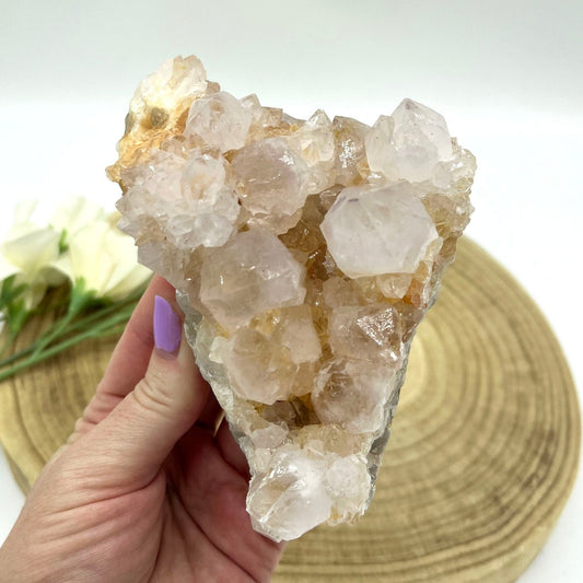 Spirit quartz cactus quartz cluster