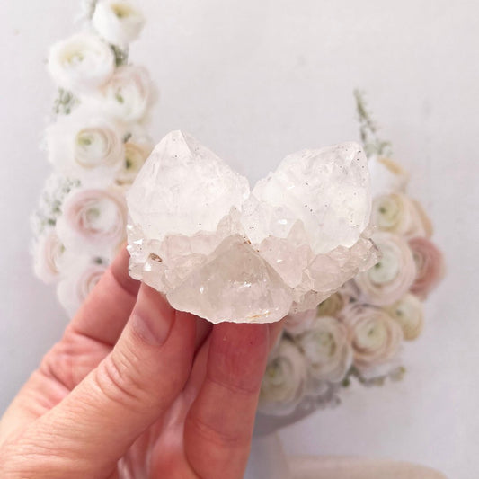 Pale purple spirit quartz cluster
