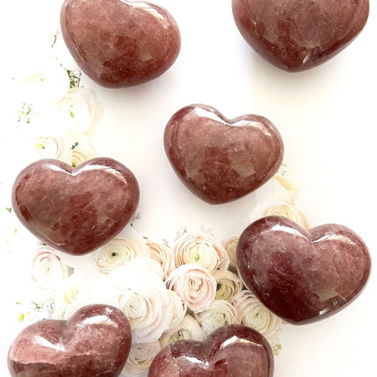 Strawberry quartz Tanzberry heart