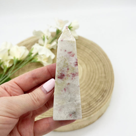 Cinnabrite obelisk cinnabar crystal generator Australia. Someday Dream Co