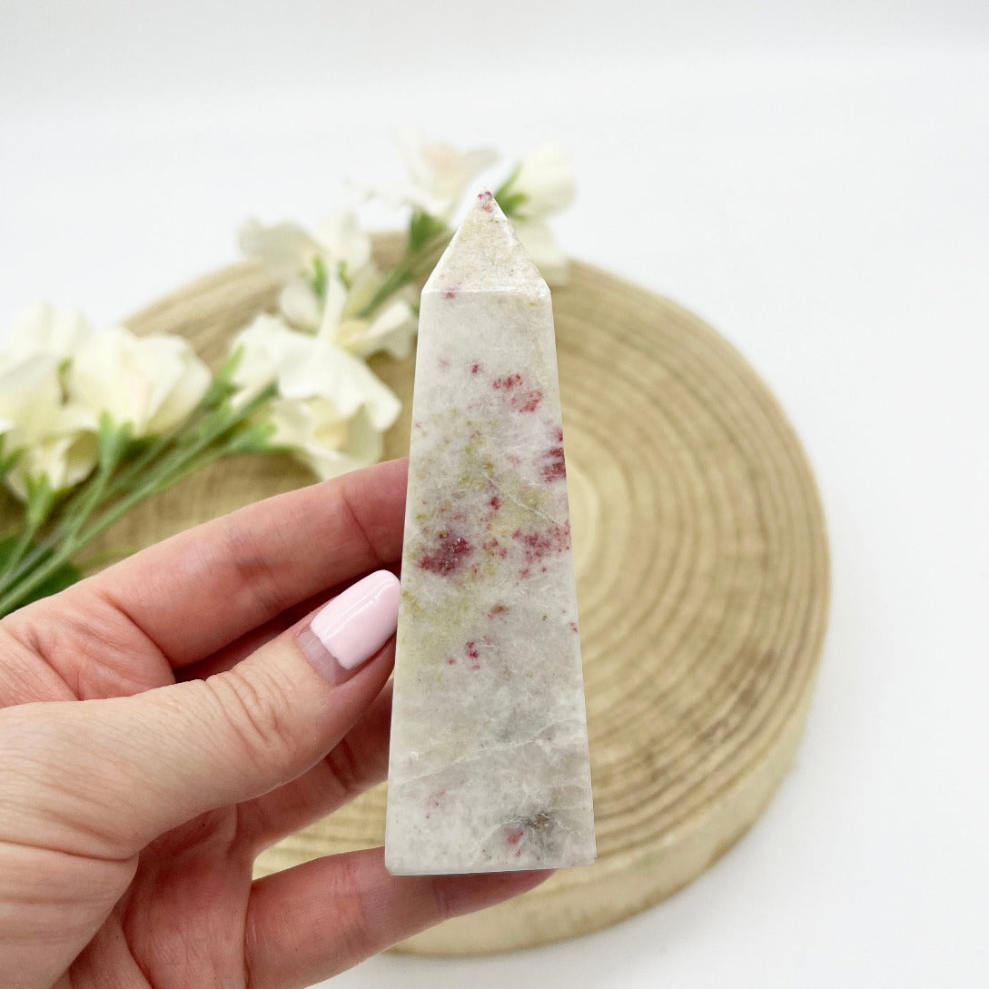 Cinnabrite obelisk cinnabar crystal generator Australia. Someday Dream Co