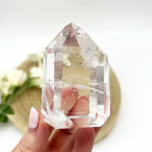 High grade polished clear quartz crystal generator Australia