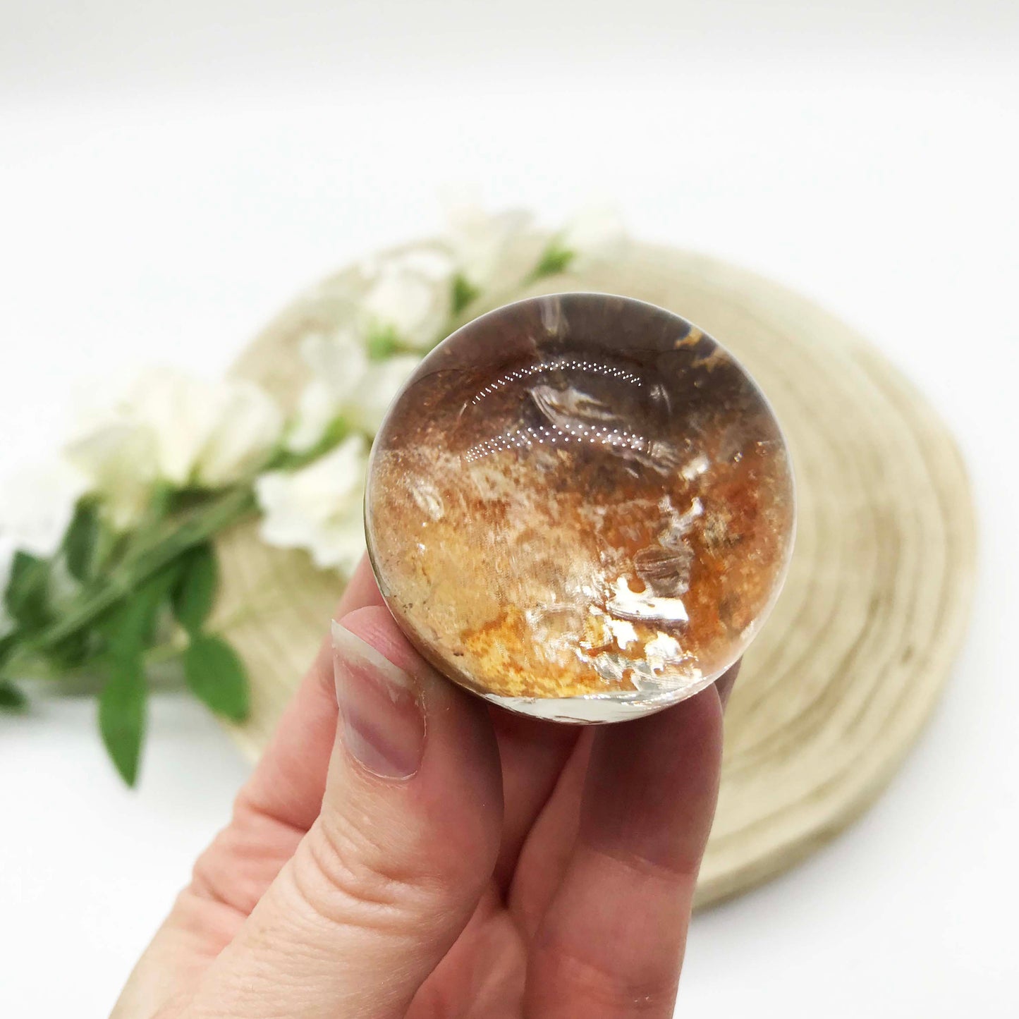 garden quartz crystal sphere
