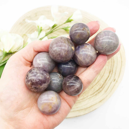 Lavender quartz sphere