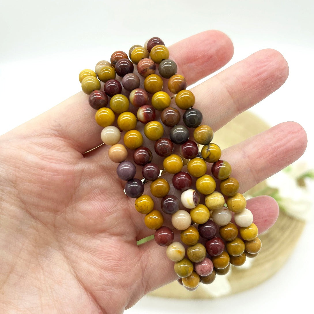 Mookaite crystal jewellery. Crystal bracelet