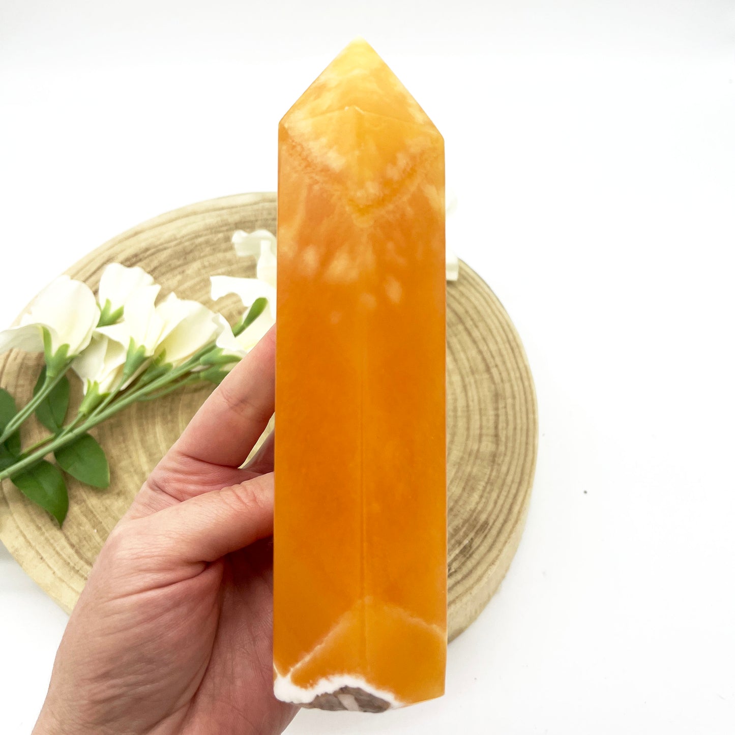 orange calcite crystal generator