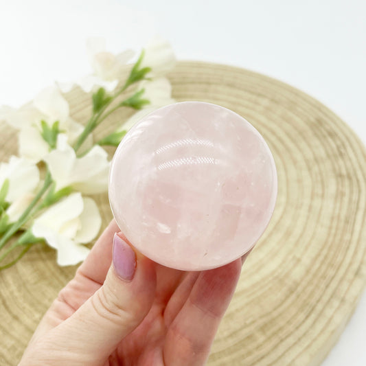 rose quartz sphere