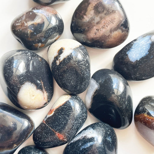 Polished Sardonyx tumbled stone Australia. Someday Dream Co. crystals and minerals online 